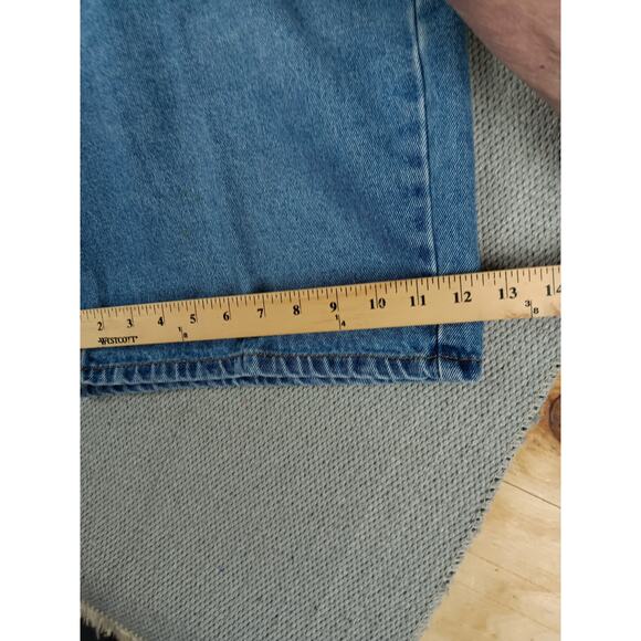 Calvin Klein Vintage Jean Shorts Men's 37X8 Blue Stone Wash Baggy Street Grunge - Picture 12 of 13